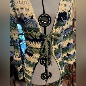 Handmade Multicolor Crochet Sweater